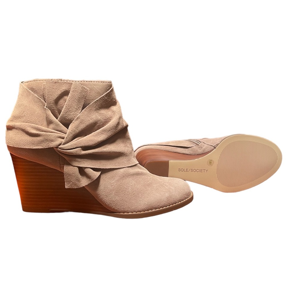 Sole Society Suede Bootie